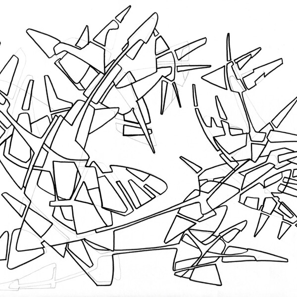 

08-002
 
 &ndash; Encre pigment&eacute;e et crayon sur papier &ndash;  – 2006